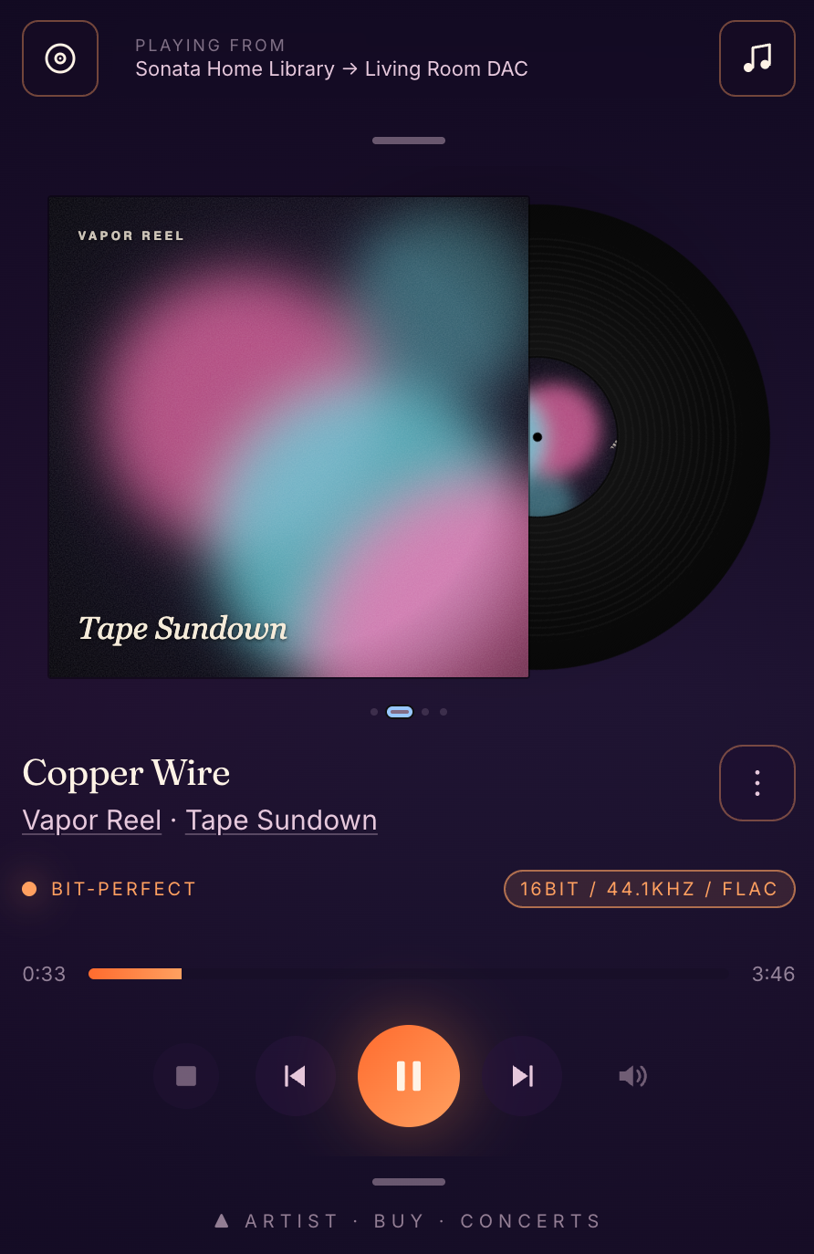 Now Playing visualization variant 2